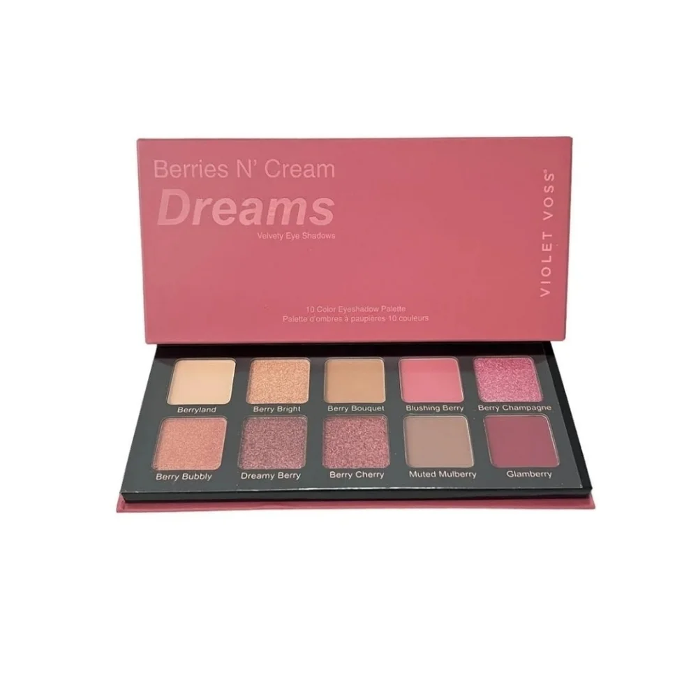 VIOLET VOSS Berries N' Cream Dreams Palette 10 shades .46 oz / 13 g Brand New - Picture 2 of 16